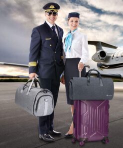 Convertible Garment Bag with Shoulder Strap, Modoker Carry on Garment Duffel Bag for Men Women - 2 in 1 Hanging Suitcase Suit Travel Bags (Grey) Ash Grey 41 81uuF6ti7EL