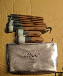 Matto Makeup Brushes 9-Piece Makeup Brush Set Foundation Brush with Travel Makeup Bag 42 81uvPtchLBL