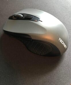 TECKNET Bluetooth Mouse, Wireless Mouse with 6 Buttons, 5 Adjustable DPI Levels, 24 Month Battery Life, Ergonomic Computer Mouse for Laptop, Computer, Mac, PC, Windows, Chromebook, Notebook Grey 62 81uxb9VlFnL