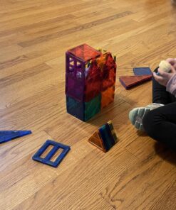 Magnetic Tiles Kids Toys STEM Magnet Toys for Toddler Magnetic Blocks Building Toys Preschool Learning Sensory Montessori Toys for 3+ Year Old Boys and Girls, Safe Creativity Toddler Kids Toys 32 81uzlYIt1bL