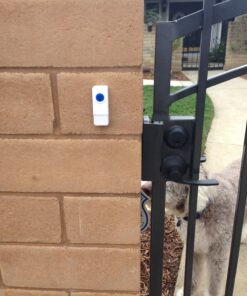 SadoTech Wireless Doorbell for Home - Battery Operated, 1000 Feet, Waterproof Door Bell w/LED Flash, 1 push button + 1 receiver, Waterproof White 46 81v 2p1H8lL