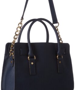 Alternative view of Michael Michael Kors Women's Hamilton Saffiano Leather Medium Satchel, Navy