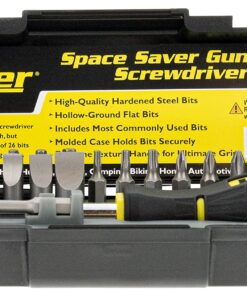 Wheeler Space Saver Screwdriver Set with Magnetic Screwdriver Handle, Bit Assortment and Storage Case for Maintenance Green 9.8 x 1.8 x 8.2" 12 81v jEqbdIL