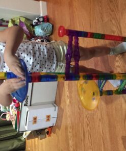 Marble Genius Marble Run (130 Complete Pieces) Maze Track or Board Games for Kids 8-12, for Adults, Teens, and Toddlers, (80 Translucent Marbulous Pieces + 50 Glass-Marble Set), Starter Set 2.) Starter Set - 130 Complete Pieces 29 81v0hfQCxEL