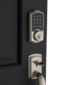 Kwikset 99160-002 SmartCode 916 Touchscreen Electronic Deadbolt Featuring SmartKey, Works with Alexa via SmartThings or Wink, Satin Nickel Z-Wave 21 81v0zyY6GIL