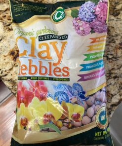Expanded Clay Pebbles LECA Grow Media for Plants, Orchids, DWC Hydroponics, Aquaponics, Aquaculture Garden Soil Additive Conditioner Amendment Ceramsite Aggregate Cz Garden 2 LBS Cz Expanded Clay Pebbles 44 81v3 AzqbPL
