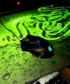 Burxoe Mouse Mice Z-7900 4000 DPI Metal Base MMO/FPS High Precision Optical Gaming Mouse 56 81v357 k2cL