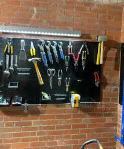 Pegboard Organizer Wall Control 4 ft. Metal Pegboard Standard Tool Storage Kit with Black Toolboard and Black Accessories 48 81v3Im0Th5L