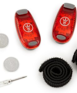 Alternative view of LED Safety Light 2 Pack - Nighttime Visibility for Runners, Cyclists, Walkers, Joggers, Kids, Dogs, Relays & More - Clip to Clothes Strap to Wrist, Ankle, Bike, Collar, or Just About Anywhere! Red