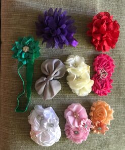 QandSweet Baby Girl Headbands with Polygonal Flower Inlay Rhinestone for Photography (Styles of 9) Styles of 9 34 81v4KOTXoVL