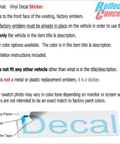 Reflective Concepts Steering Wheel Bowtie Overlay Decal Fits 2007-2013 Silverado - (Color: Gloss Black) 2007-2013 Silverado ONLY 25 81v4Kd9c2ZL