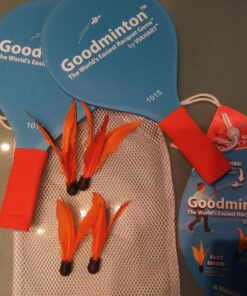VIAHART Goodminton | The World's Easiest Racket Game | an Indoor Outdoor Year-Round Fun Racquet Game for Boys, Girls, and People of All Ages 1 Multicolor 16 81v4WYTMarL