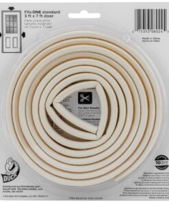 Duck Brand Heavy-Duty Self Adhesive Weatherstrip Seal for Large Gap, 3/8-Inch x 1/4-Inch x 17-Feet, 1 Seal, White (282433) 25 81v4dcP5MIS