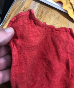 Nabob Wipers Auto Mechanic Shop Towels 100 Pack Shop Rags 100% Cotton Size 14"x14" Commercial Grade (100 Pack, Red) Red 13 81v5woRvBjL