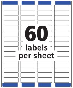 Avery Return Address Labels with Sure Feed for Inkjet Printers, 2/3" x 1-3/4", 1,500 Labels, Permanent Adhesive (8195), White 14 81v65XCQSYL