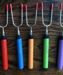 Marshmallow Roasting Sticks kit-Telescoping Stainless Steel Cookware Set Forks for Smores & Best Camping Accessories for Kids Over Campfire & Hot Dog Fire Pit Cooking 50 81v6SAMsw9L