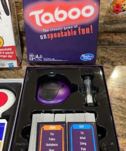 Hasbro Gaming Taboo Party Board Game With Buzzer for Kids Ages 13 and Up (Amazon Exclusive) 27 81v8eE7FAdL