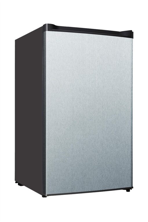 Midea WHS-109FSS1 Upright Freezer, 3.0 Cubic Feet, Stainless Steel