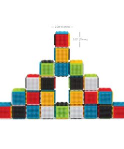 Infantino Press & Stay Sensory Blocks for Babies Age grade 6m+ , 24-Piece Set, Multicolor 16 81v9pny90AL