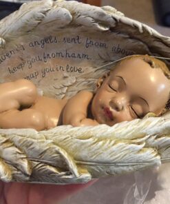 Joseph's Studio 4.25 Inch Tall Sleeping Baby in Wings Figurine 29 81v9tWEDMSL