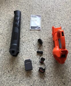 BLACK+DECKER 20V MAX Cordless Leaf Blower, 2-Speed, Up To 90 MPH, with Battery and Charger (BCBL700D1) 20V Leaf Blower Kit 37 81vC4TJbqdL