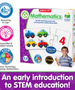 The Learning Journey: Match It! Mathematics - STEM Addition and Subtraction Calculation Activities Game - Teaches Early Math Facts with 30 Matching Pairs - Math Puzzle For Toddler Ages 3 to 6 13 81vDIs3CUXL