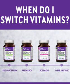 New Chapter Advanced Perfect Prenatal Vitamins, 192ct, Made with Organic, Non-GMO Ingredients for Healthy Baby & Mom - Folate (Methylfolate), Whole-Food Fermented Iron, Vitamin D3 + Ginger 192 Count (Pack of 1) 18 81vFmcgejUL