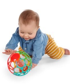 Bright Starts Oball Easy Grasp Rollin' Rainstick Rattle Cause & Effect Infant Toy, Age 3 Months and up Multicolored 18 81vFyu5BT L 5