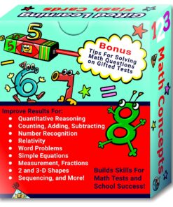 TestingMom.com Gifted Learning Flash Cards – Math Concepts for Pre-K – Kindergarten – Addition, Subtraction, Counting, & More for CogAT Test, Iowa Test, NNAT Test, OLSAT, NYC Gifted and Talented 9 81vGfyW3qrL
