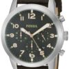 Fossil Men's FS5143 Pilot 54 Chronograph Dark Brown Watch