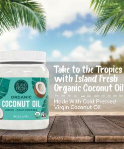 Alternative view of Island Fresh Organic Coconut Oil (54 oz) - Organic Virgin Coconut Oil Great for Baking, Versatile Cooking Oil, DIY Hair Oil & Skin Oil, Cold-Pressed, Certified Organic & Non-GMO 54 Fl Oz (Pack of 1)
