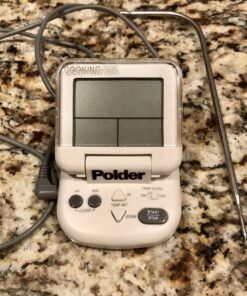 Polder Digital in Oven Programmable Thermometer and Timer, Flip Top Display and Magnetic Wall Mount for Easy Reading, White Multicolor 19 81vPFMQ JBL