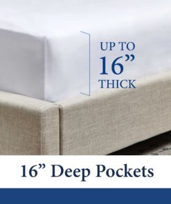 Cosy House Collection Everyday 1500 Series Bed Sheet Set - Ultra Soft & Cool Hotel Bedding - Deep Pocket - Wrinkle, Stain and Fade Resistant - 4 Piece Set (King, Purple) King 16 81vPgtxDgL