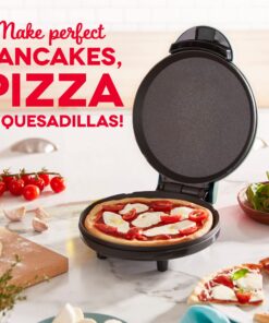 DASH 8” Express Electric Round Griddle for for Pancakes, Cookies, Burgers, Quesadillas, Eggs & other on the go Breakfast, Lunch & Snacks - Aqua 33 81vPinvTzwL