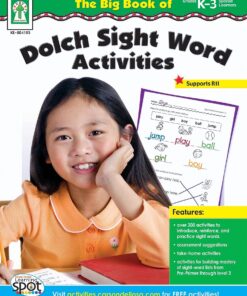 Carson Dellosa Big Book of Dolch Sight Words Activity Book, Kindergarten-3rd Grade Workbook, Practice Identifying Sight Words, ELA Classroom or Homeschool Curriculum