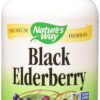 Nature's Way Black Elderberry, 575 milligrams 100 Veggie Capsules Pack of 1