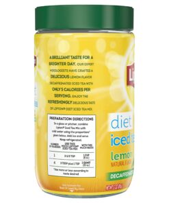 Lipton Black Iced Tea Mix, Diet Decaffeinated Lemon, 10 qt (pack of 6) 13 81vRXAkhGuL