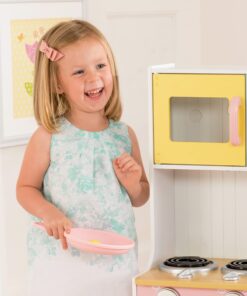 KidKraft 27-Piece Pastel Cookware Set, Plastic Dishes and Utensils for Play Kitchens, Gift for Ages 18 mo+ 31 81vTR07h0VL