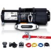 AC-DK 4500 lb. Electric Synthetic Rope ATV/UTV Winch Kits, DC 12V Wireless Winch for Towing Off Road Trailer Winch with Wireless Remote Control, Winch Mounting Bracket, Winch Rope Stopper 4500lb Winch with Synthetic Rope 13 81vVEo3fXlL