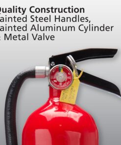 Kidde Pro 210 2A:10-B:C Fire Extinguisher, Rechargeable, Multi-Purpose for Home & Office, 4 lbs., Mounting Bracket Included , Red 1 Pack 33 81vVJJfd3QL 2