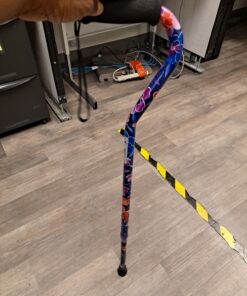 NOVA Designer Walking Cane with Offset Handle, Lightweight Adjustable Walking Stick with Carrying Strap Maui Flowers 27 81vYXQ5E59L