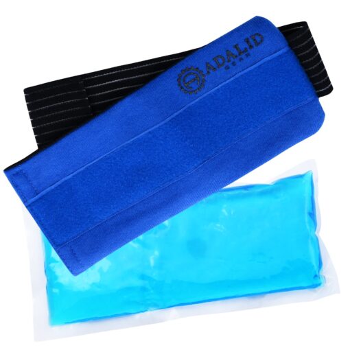 Pain Relief Gel Ice Pack with Wrap for Hot and Cold Therapy: Microwavable, Flexible, Reusable (for Small Body Parts or Limbs)