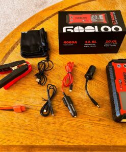 GOOLOO GT4000S Jump Starter 4000 Amp Car Starter 100W Two-Way Fast-Charging Portable Car Battery Charger Booster Pack for 10L Diesel and 12L Gas Engines, SuperSafe Lithium Jump Box for 12V Vehicles Red 63 81va0g3sdKL