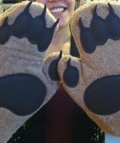 Genuine Fred Bear Hands Oven Mitts - Quality Cotton with Heat Resistant Silicone - Fun & Function Kitchen Gadgets - Funny White Elephant Gift - Great Gift for Home Cooks, Bakers, & Animal Lovers - 31 81vaUpavjuL