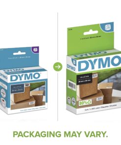 DYMO Authentic LW Multi-Purpose Labels, DYMO Labels for LabelWriter Printers, Great for Barcodes, 1" x 2-1/8", 1 Roll of 500 Multipurpose Labels 1 Rolls 8 81veSroac6S
