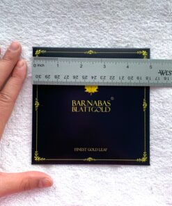 Barnabas Blattgold: Edible Genuine Gold Leaf Sheets - 10 Sheets (Loose Leaf), 3 1/8 inches Booklet, Professional Quality 10 Sheets (Pack of 1) 32 81vhB8fpWEL