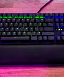Razer BlackWidow Elite Mechanical Gaming Keyboard: Orange Mechanical Switches - Tactile & Silent - Chroma RGB Lighting - Magnetic Wrist Rest - Dedicated Media Keys & Dial - USB Passthrough 29 81viS9LNCSL