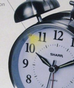 Sharp SPC800 Quartz Analog Twin Bell Alarm Clock (Silver) 29 81vidWbIuLL