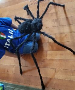 Alternative view of Huge 50 Inch Posable Furry Spider (Assorted Colors) 50"