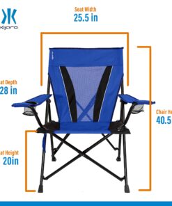 Kijaro XXL Dual Lock Portable Camping Chair - Supports Up to 400lbs - Enjoy The Outdoors in a Versatile Folding Chair, Sports Chair, Outdoor Chair & Lawn Chair Maldives Blue 15 81viihjCeYL
